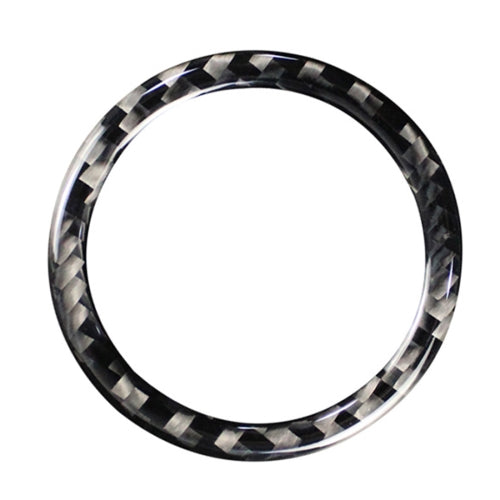 Car Carbon Fiber Start Circle Decorative Sticker for Lexus IS250 300 350C 2006-2012, Left and Right Drive Universal