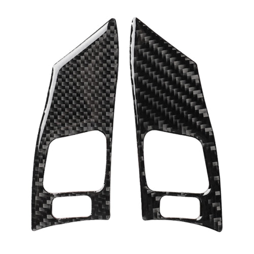Car Carbon Fiber Steering Wheel Button B Decorative Sticker for Lexus IS250 300 350C 2006-2012, Left and Right Drive Universal