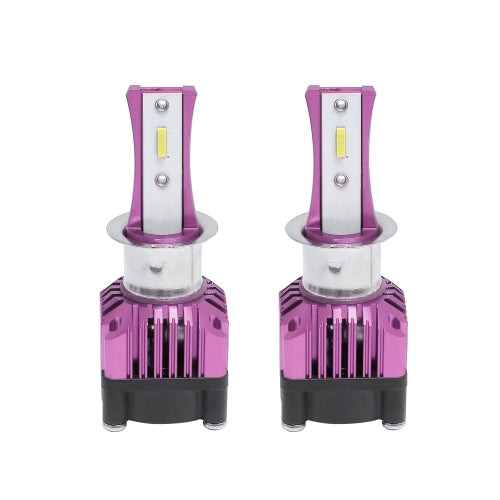 2 PCS F6 H3 DC9-32V 26W 6500K 3000LM Car / Motorcycle LED Headlight Lamps / Fog Light (Purple)