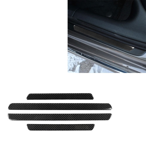 Car Carbon Fiber Threshold Decorative Sticker for Audi A6 S6 C7 A7 S7 4G8 2012-2018, Left and Right Drive Universal