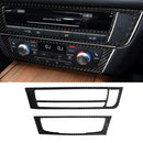Car Carbon Fiber Air Conditioning CD Panel Decorative Sticker for Audi A6 S6 C7 A7 S7 4G8 2012-2018, Right Drive