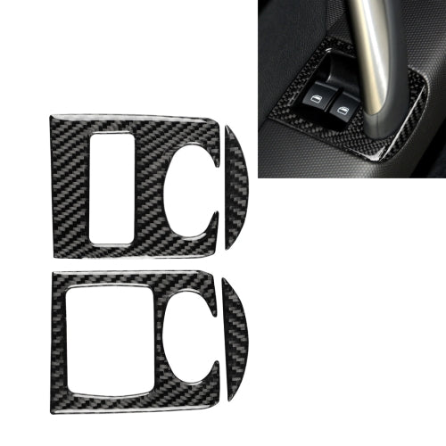 Car Carbon Fiber Glass Lifter Panel Decorative Sticker for Audi TT 8n 8J MK123 TTRS 2008-2014, Left Drive