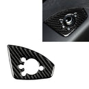 Car Carbon Fiber Door Button Decorative Sticker for Audi TT 8n 8J MK123 TTRS 2008-2014, Left Drive, B Style