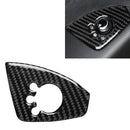 Car Carbon Fiber Door Button Decorative Sticker for Audi TT 8n 8J MK123 TTRS 2008-2014, Left Drive, A Style