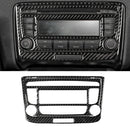 Car Carbon Fiber Air Conditioning CD Panel Decorative Sticker for Audi TT 8n 8J MK123 TTRS 2008-2014, Left and Right Drive Universal, B Style