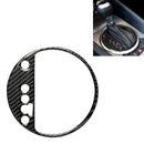 Car Carbon Fiber Gear Shift Position Panel Decorative Sticker for Audi TT 8n 8J MK123 TTRS 2008-2014, Left Drive