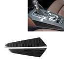 Car Carbon Fiber Gear Shift Position Side Panel Decorative Sticker for Audi A3 2014-2019, Left Drive