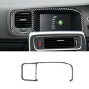 Car Carbon Fiber Navigation Frame Decorative Stickers for Volvo V60 2010-2017 / S60 2010-2018, Right Drive
