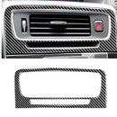Car Carbon Fiber Central Control Air Outlet Decorative Stickers for Volvo V60 2010-2017 / S60 2010-2018, Left and Right Drive Universal