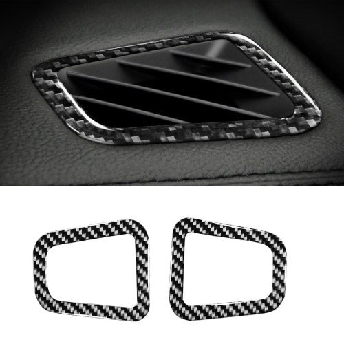 Car Carbon Fiber Dashboard Air Outlet Decorative Sticker for Land Rover Discovery 4 2010-2016, Left and Right Drive Universal
