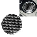 Car Carbon Fiber Gearshift Knob Decorative Sticker for Land Rover Discovery 4 2010-2016, Left and Right Drive Universal