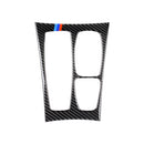 Car Carbon Fiber Tricolor Gear Panel Decorative Sticker for BMW X5 2008-2013 / X6 2009-2014, High Configuration Left Drive