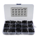 120 PCS Black U Nut Kit Spire Clips No.14 Zinc Speed Fasteners Lug Nuts