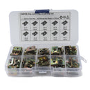 100 PCS U Nut Kit Spire Clips No.8 Zinc Speed Fasteners Lug Nuts