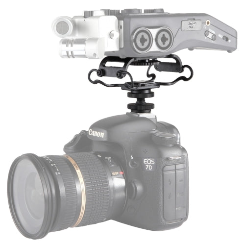 BOYA BY-C10 Universal Camera Microphone Shockmount with Hot Shoe Mount(Black)