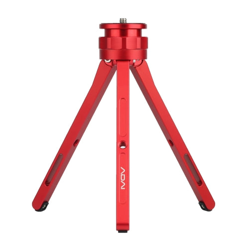 ADAI Adjustable Aluminum Alloy Mini Tripod Stand Tabletop Tripod for DSLR & Digital Cameras(Red)