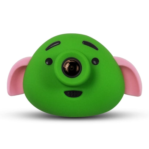 Cartoon Pig 0.3 Mega Pixel Dual-Camera 1.8 inch Screen Digital Camera for Children(Green)