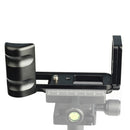1/4 inch Vertical Shoot Quick Release L Plate Bracket Base Holder for FUJIFILM X-E3 (Black)