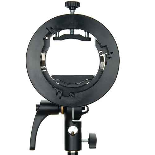 Godox S2 Speedlite S-Type Bracket Bowens Mount Flash S-type Holder Bracket (Black)