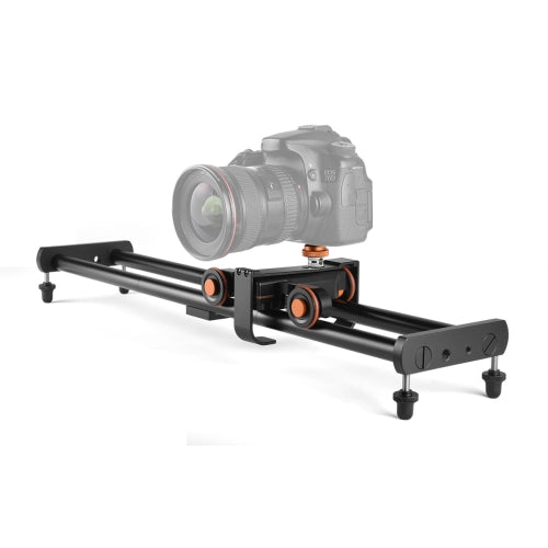 YELANGU L4X-BE YLG1817A 60cm Aluminum Alloy Splicing Slide Rail Track + 3-Wheel Video Pulley Rolling Dolly Car for SLR Cameras / Video Cameras