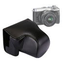 Full Body Camera PU Leather Case Bag with Strap for Canon EOS M6 (Black)