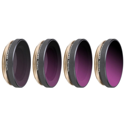 4 in 1 Sunnylife OA-FI175 ND4/PL + ND8/PL + ND16/PL + ND32/PL Adjustable Lens Filter for DJI OSMO ACTION