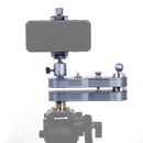 ADAI Mini Extendable Rail Track Dolly Slider, Panning and Linear Motion up to 4 x Distance (52cm), Load Max: 1.5kg(Silver)