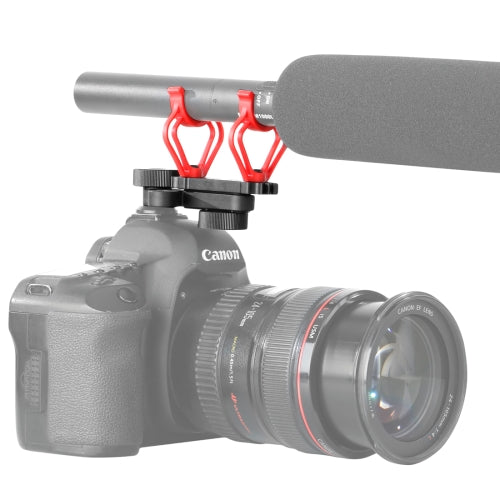 BOYA BY-C30 Camera Microphone Shock Mount Holder Clip with Hot Shoe(Red)