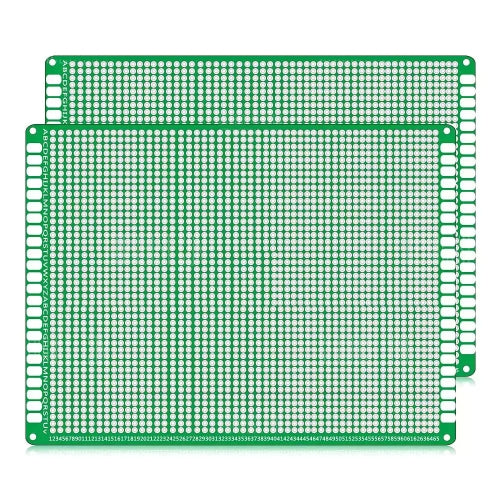 2 PCS LandaTianrui LDTR - WG032 / D5 Double-sided Glass Fiber Prototyping Breadboard PCB Board, Size: 12 x 18cm