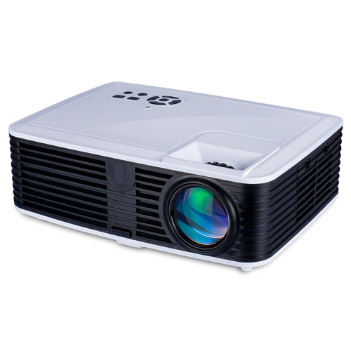 VS768 4000ANSI Lumens 1980x1080 Resolution LED+LCD Technology Smart Projector, Support AV / HDMI / USB / VGA (White + Black)