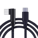 RCSTQ For DJI FPV Goggles V2 Type-C / USB-C to Type-C / USB-C Elbow Transmission Data Cable, Length: 1m