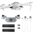 RCSTQ Fixed Bracket Chargeable Flashlight Night Flight Kit for DJI Mavic 2 Pro / Zoom Drone, Dual Flashlight