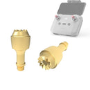 2 PCS JSR CNC Metal Remote Controller Joystick Rocker Thumb Stick for DJI Mavic Air 2 Drone(Gold)
