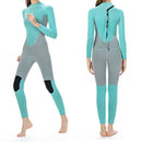SLINX 1710 3mm Neoprene Super Elastic Wear-resistant Warm Contrast Long-sleeved One-piece Diving Wetsuit for Women, Size: XL