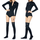 SLINX 1832 2 in 1 2mm Neoprene Super Elastic Warm One-piece Bikini Quick-drying Wetsuit for Women, with Warm Diving Stocking, Size: XS