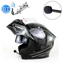 Soman 955 Skyeye Motorcycle Full / Open Face Bluetooth Helmet Headset Full Face, Supports Answer / Hang Up Calls(Black White)