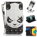 3D Painting Pattern Coloured Drawing Horizontal Flip Leather Case with Holder & Card Slots & Wallet For Galaxy A30(Angry Bear)
