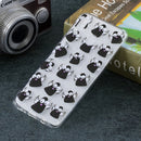 Colored Drawing Pattern Transparent TPU Protective Case for Galaxy A30(Little Monster)