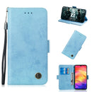 Multifunctional Horizontal Flip Retro Leather Case with Card Slot & Holder for Nokia 8.1(Sky Blue)