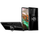 Transparent TPU Protective Case with 360 Degree Magnetic Rotation Holder For Galaxy Note 10(Black)