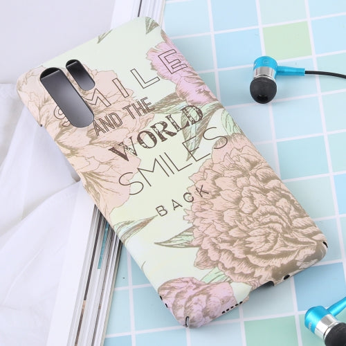 Luminous Pattern PC Protective Case for Huawei P30 Pro(Peony)