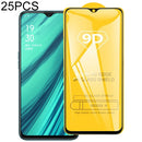 25 PCS 9D Full Glue Full Screen Tempered Glass Film For OPPO AX7 Pro