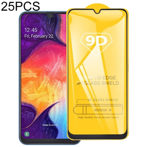 25 PCS 9D Full Glue Full Screen Tempered Glass Film For Galaxy A6 (2018)