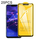 25 PCS 9D Full Glue Full Screen Tempered Glass Film For Huawei Mate 20 Lite