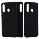 Solid Color Liquid Silicone Dropproof Full Coverage Protective Case for Galaxy A60 / M40(Black)