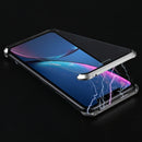 Ultra-Thin Angular Frame Magnetic Absorption Double-Sided Tempered Glass Shell for iPhone XR(Silver)