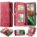 CaseMe-008 Detachable Multifunctional Horizontal Flip Leather Case with Card Slot & Holder & Zipper Wallet & Photo Frame for Galaxy Note 10(Red)