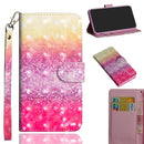3D Painting Pattern Horizontal Flip TPU + PU Leather Case with Holder & Card Slots & Wallet For Galaxy A10(Gradient Color)