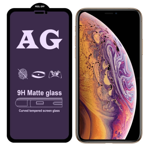 AG Matte Anti Blue Light Full Cover Tempered Glass For iPhone XS Max / 11 Pro Max