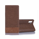 Cross Texture Horizontal Flip Leather Case with Holder & Card Slots & Wallet for Galaxy Note10 Pro(Light Brown)